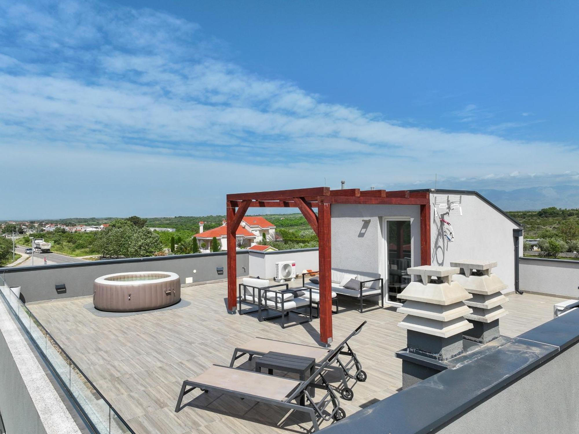 Villa Tia With Heated Pool & Jacuzzi Murvica  Ngoại thất bức ảnh